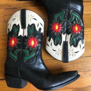 Guess Leather Cowboy Boots size 7